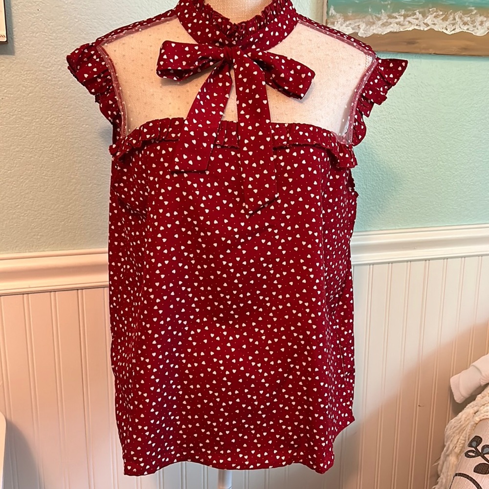 Hearts and Bow Blouse